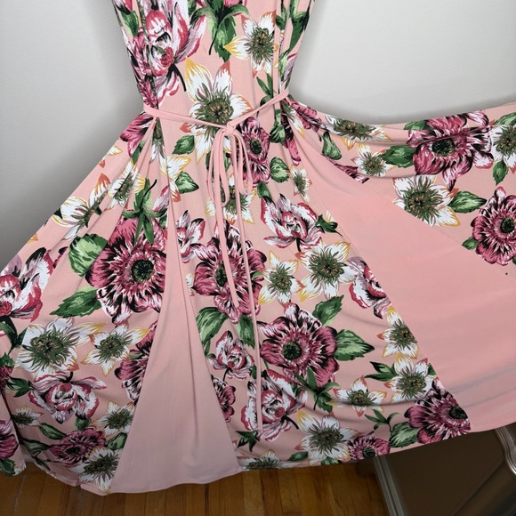 Nina Leonard Pink Floral Maxi Dress - Picture 7 of 14